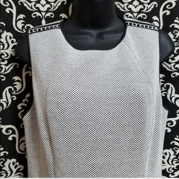 REBECCA TAYLOR SLEEVELESS DRESS SIZE 8 MINIMALIST CAREER NEUTRAL - Picture 3 of 8